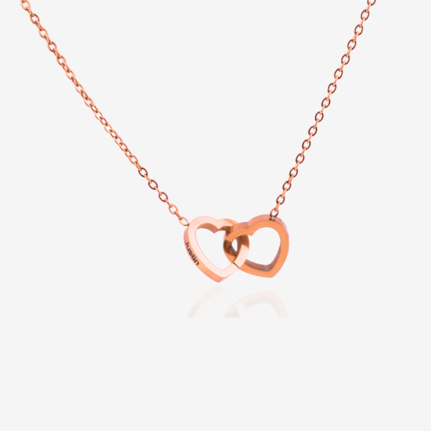 Urso Rosa Eterna Colar Personalizado