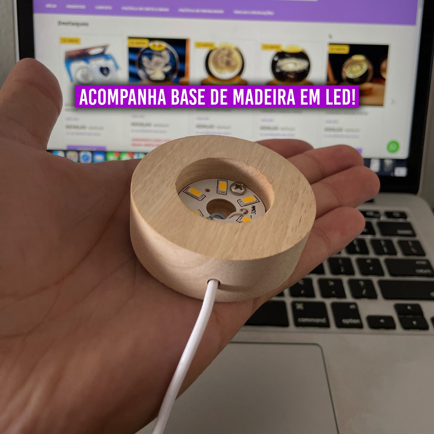 Luminária Stitch Globo Cristal