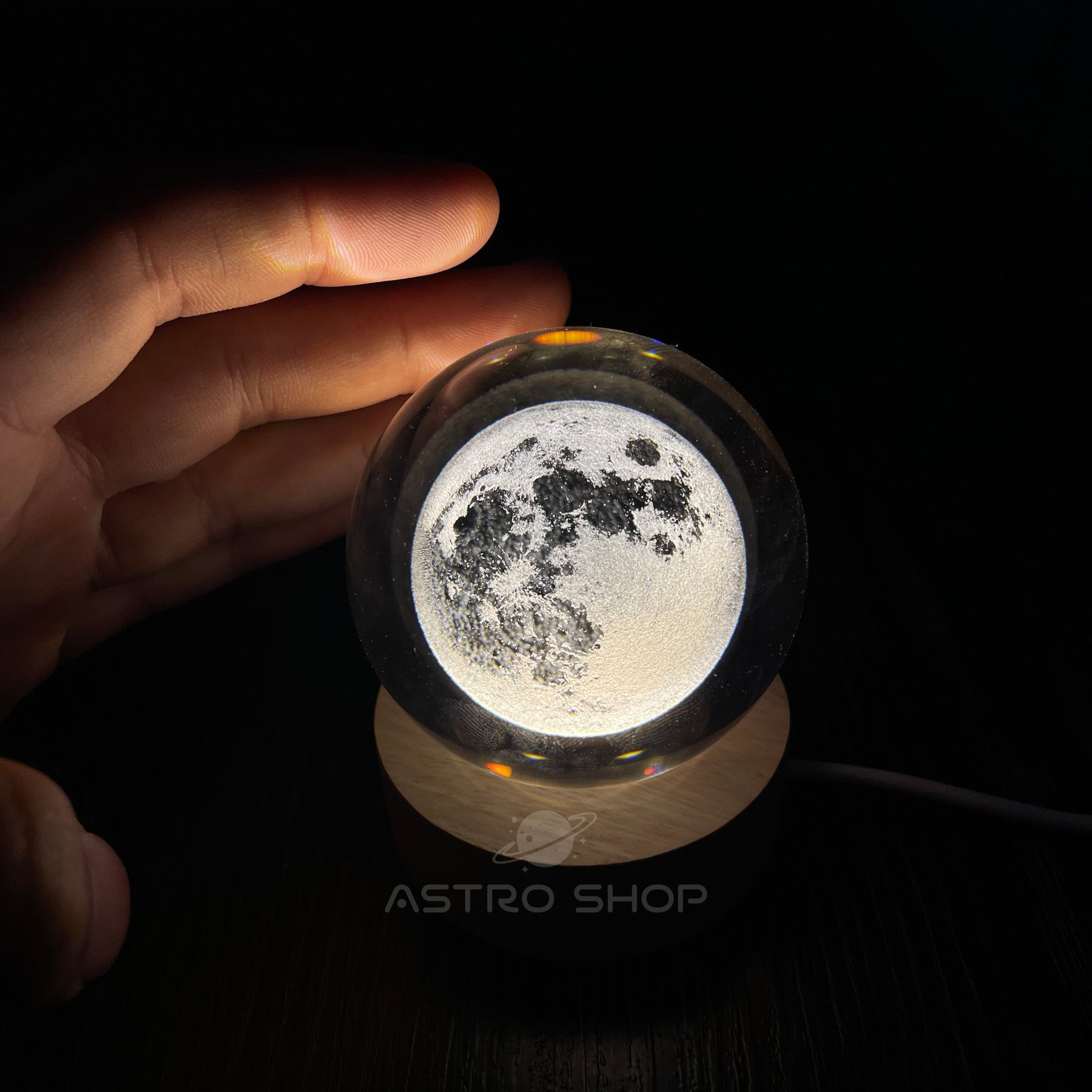 Luminária Lua Cristal