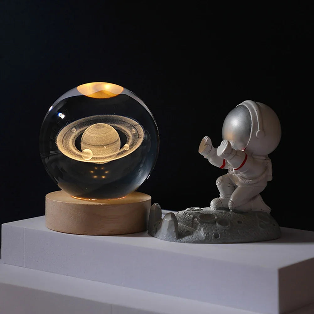 Luminária Saturno Cristal