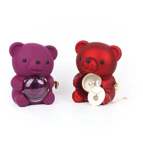 Urso Rosa Eterna Colar Personalizado
